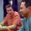Two team members at a meeting